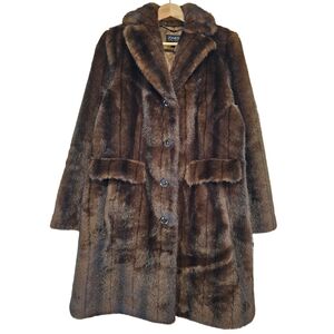 NWT Jones New York Faux Fur Coat – Size S